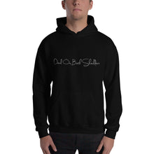 Load image into Gallery viewer, Hooded Sweatshirt Devil On Both Shoulders White text