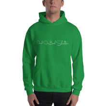 Load image into Gallery viewer, Hooded Sweatshirt Devil On Both Shoulders White text