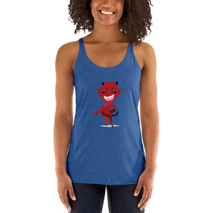 Women's Racerback Tank W/ Devil Logo