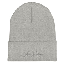 Load image into Gallery viewer, Johnny Rockett Cuffed Beanie Black Text