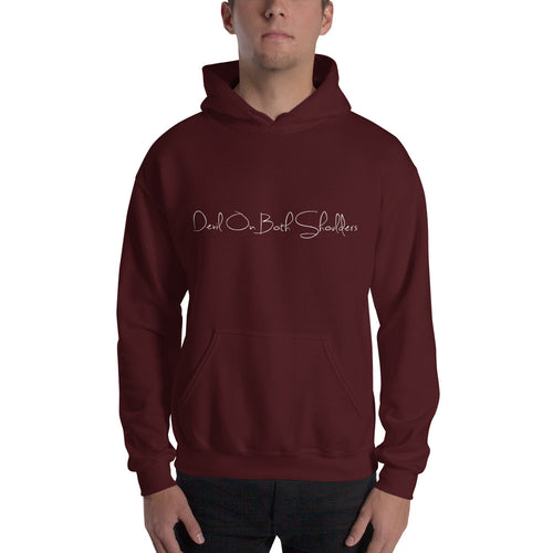 Hooded Sweatshirt Devil On Both Shoulders White text